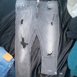 Charcoal true religion jeans